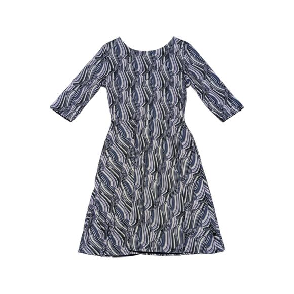 Betabrand Round Trip Reversible Dress Purple Four Way Half Sleeve Womens Small - Picture 2 of 6